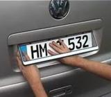 Car Chrome Number Plate Covers