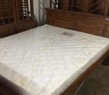 Teak Bed and Spring Mattress-5x6-TB0365