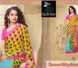 BOLLYWOOD ETHNIC DESIGNER PRINTED SAREE