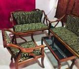 New condition wooden sofa set