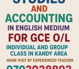 G C E OL NATIONAL CURRICULUM BUSINESS STUDIES AND ACCOUNTING ENGLISH Medium